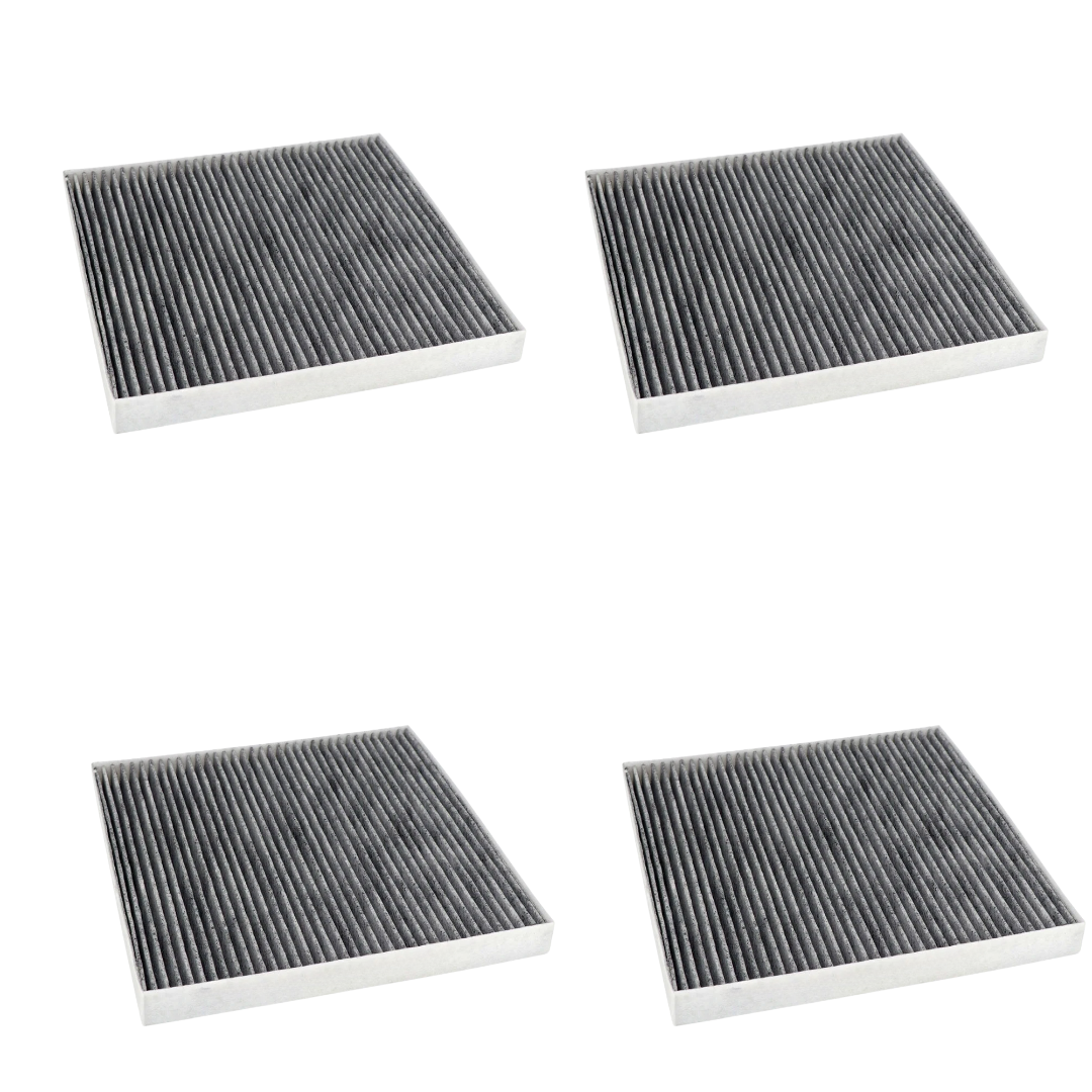 4 Pack Cabin Air Filter with Activated Carbon Compatible with Mack Anthem, Granite, Superliner, Titan, Trident Trucks – Replaces AF56060, PA30325, 85113754, 85151124, 85112361, 97222