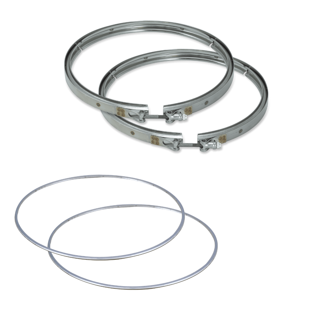 Diesel Particulate Filter DPF with Clamps and Gaskets Compatible with Mack - Volvo MP8, D13 Replaces 21756428, 21756429, 22413830, 22413832, 22810502, 22810503