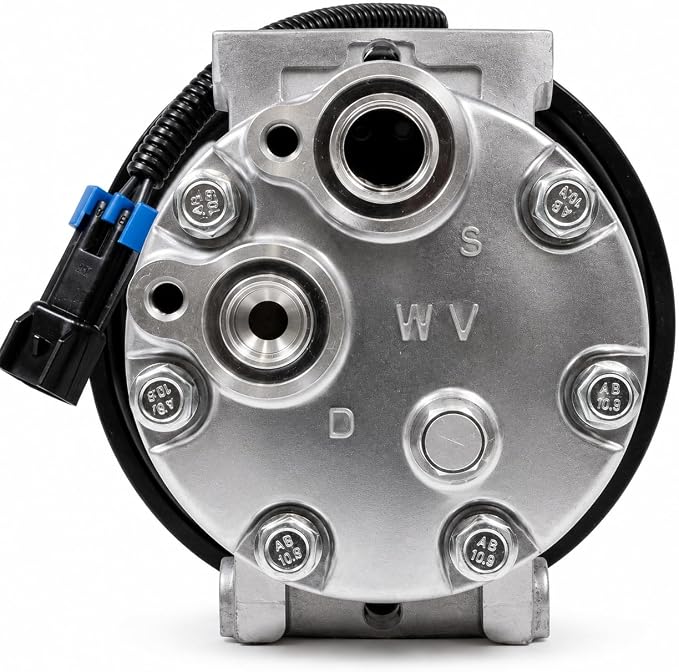 Air Conditioning A/C Compressor Compatible with Mack, Volvo VNL VAH Trucks, Replacement for 206RD52M, 206RD53M, 20721587, 4326