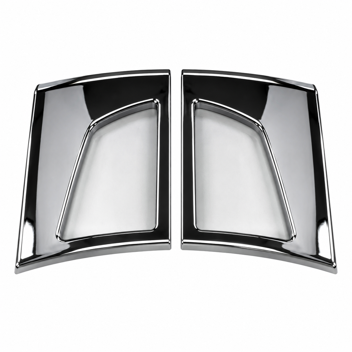 Front Corner Bumper Chrome Cover Trim Set Compatible with Volvo VNL Trucks 2018+, Left & Right, Set