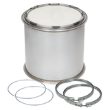Diesel Particulate Filter DPF with Clamps and Gaskets Compatible with Mack - Volvo D11, D13, MP7, MP8 Replaces 2276198, 21393279, 21395827, 21471269, 22342601, 22761989, 85124653