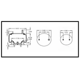 Air Spring Bag & Air Suspension Compatible with Kenworth Trucks Replacing Part Numbers 9422, W01-358-9422, 1R11-028, K303-6 / K303-14&15, S13032
