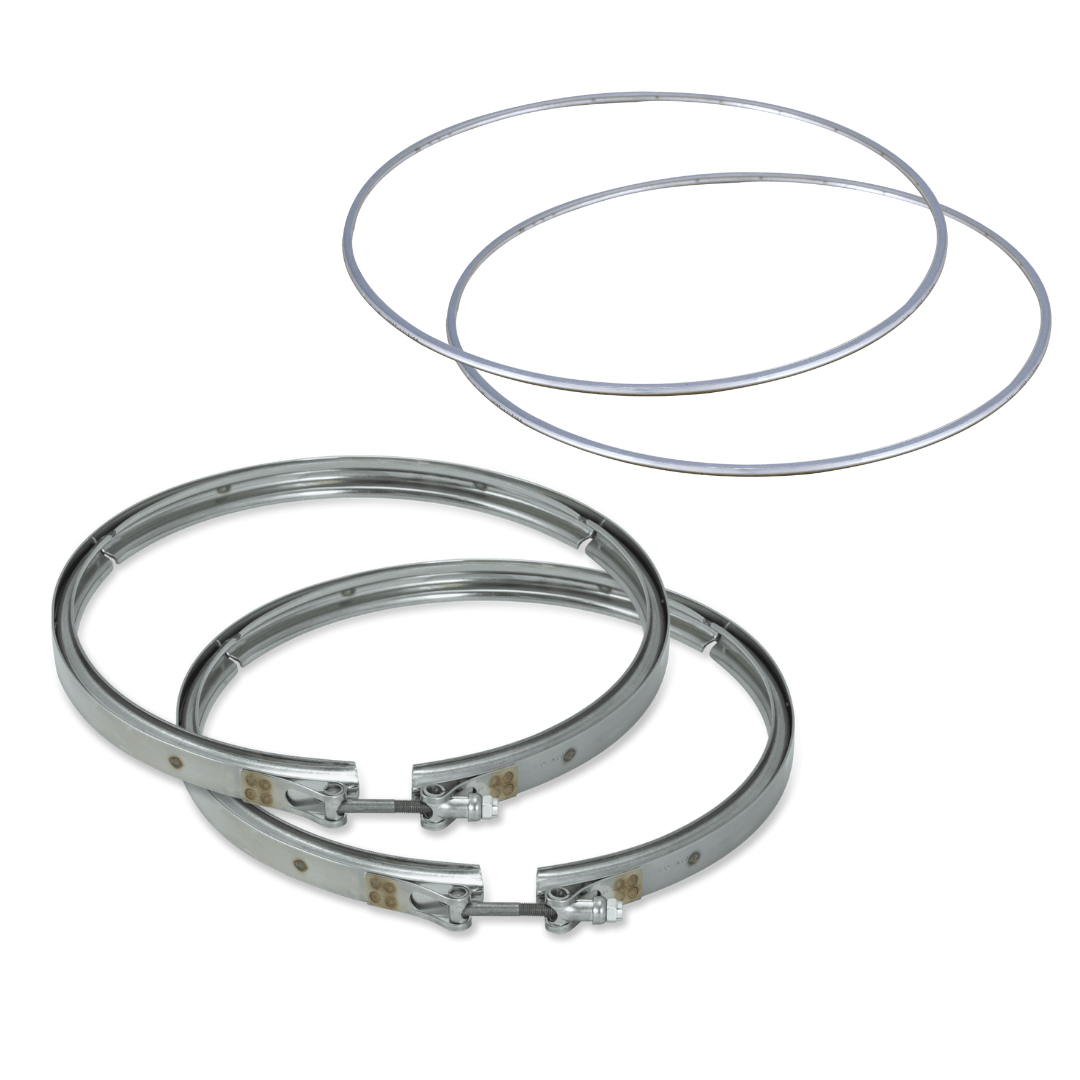 Diesel Particulate Filter DPF with Clamps and Gaskets Compatible with Detroit Diesel DD13/DD15 Repalces A6804910794, 4903492, 14907192, 6804910794, A0004903492, A0014904092