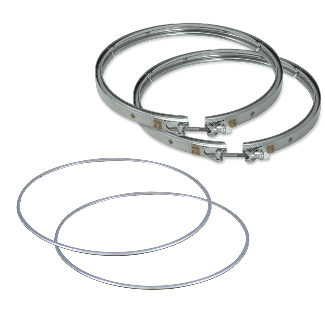 Diesel Particulate Filter DPF with Clamps and Gaskets Compatible with Mack - Volvo D11, D13, D16 Replaces 20864127, 21850658, 85000726, Q621938