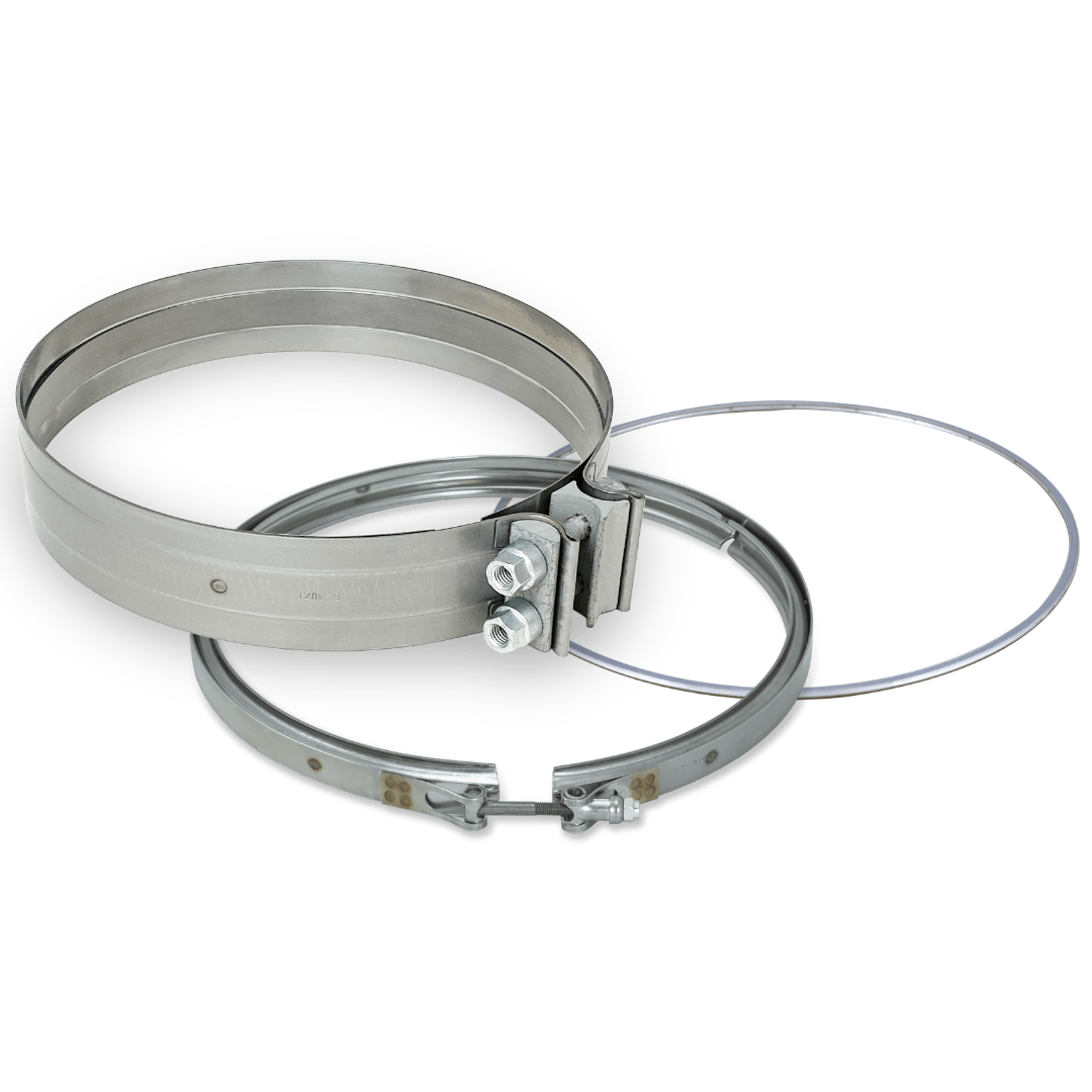 Diesel Particulate Filter DPF with Clamps and Gaskets Compatible with Detroit Diesel DD13, DD15 Replaces  A6804910494, 6804910494, A000490369, A0004903692, A6804903692, EA6804910494