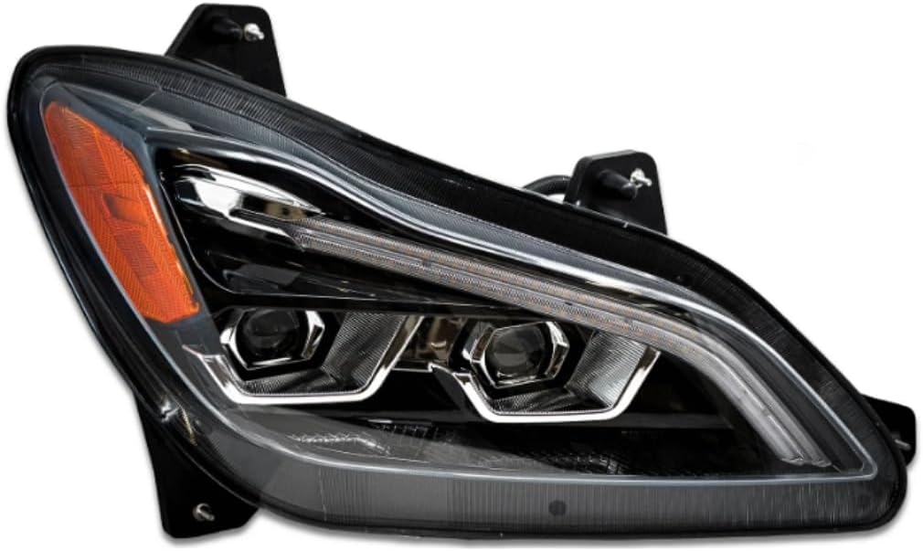 LED Headlights Passenger Right Side Compatible with Kenworth T680 Next Gen 2022-2025 - Headlamp LED Projector