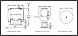 Air Spring Bag & Air Suspension Compatible With Volvo Trucks Replacing Part Numbers 20505399, 20733034, 8829, W01-358-8829, 1R12-405
