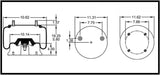 4 Pack Trailer Air Spring Bag & Air Suspension Compatible With W01-358-8050, S-4771, 1R14-055, 1R14-039