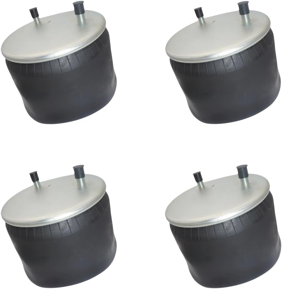 4 Pack Trailer Air Spring Bag & Air Suspension Compatible with Hendrickson Replacing Part Numbers 8755, 8710, W01-358-8755, S-21623, S22045, C-21623, C22045, 1R13-124