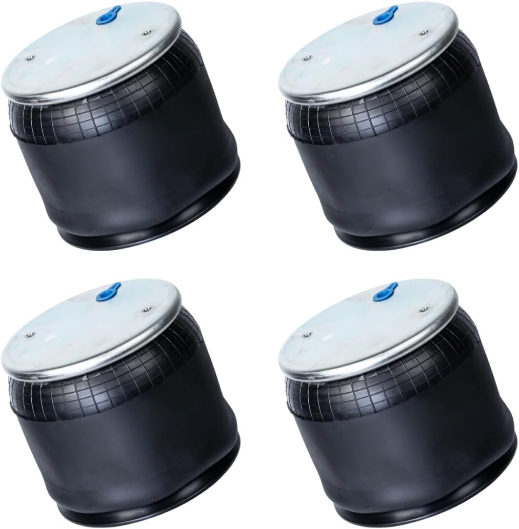 4 Pack Air Spring Bag & Air Suspension Compatible with Peterbilt Trucks Replacing Part Numbers W01-358-8813, W01-358-9069, C816022, C81-1003, 1R12-069