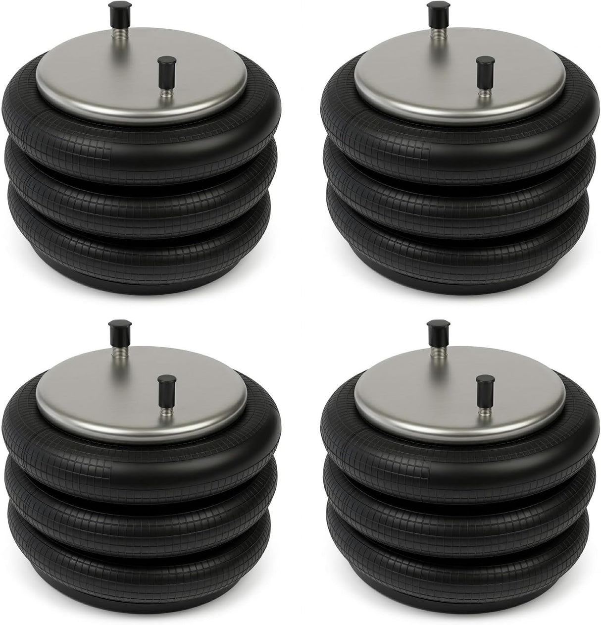 4 Pack Air Spring Bag Triple Convoluted Replaces 8018, W01-358-8018, 3B12-303, 202394, 93AR