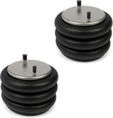 2 Pack Air Spring Bag Triple Convoluted Replaces 8018, W01-358-8018, 3B12-303, 202394, 93AR
