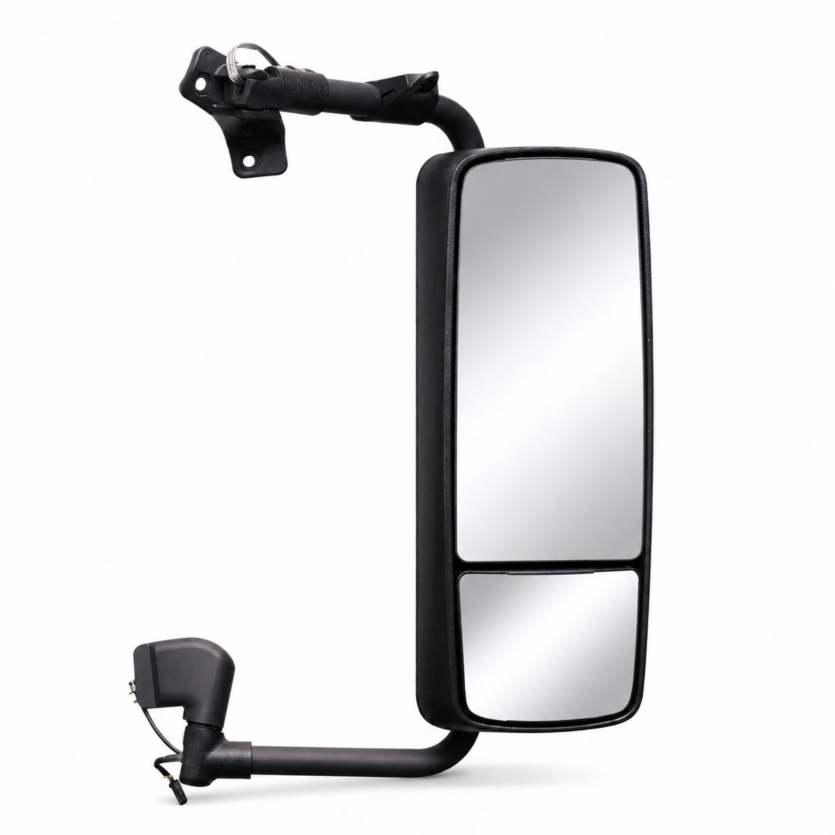 Aero Black Door Mirror Driver Side Compatible with Volvo VNL 630, 670, 730 and 780 Trucks, Fits 2004 and Newer Models