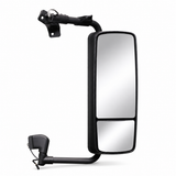 Aero Black Door Mirror Passenger Side Compatible with Volvo VNL 630, 670, 730 and 780 Trucks, Fits 2004 and Newer Models