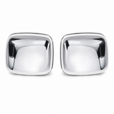 Chrome Hood Mirror Cover Set Compatible with Freightliner Cascadia Trucks 2008-2017, Driver and Right Side
